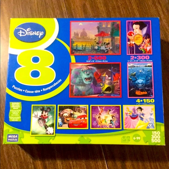 🧩 Disney 8 Puzzles COMPLETE - Picture 1 of 7